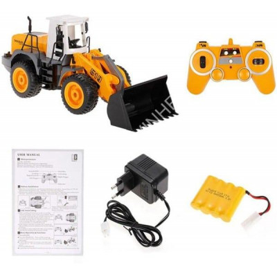 WHEEL LOADER 2WD kolový nakladač, 1:20, zvukový modul, LED, funkční lžíce, RTR