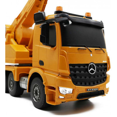 Mercedes-Benz Arocs CRANE 4WD autojeřáb, 1:20, licencováno, funkční jeřáb, zvuk, LED, RTR