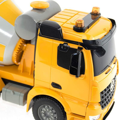 Merecedes-Benz Arocs CEMENT MIXER 4WD, 1:20, liceneováno, funkční mix, zvuk, LED, RTR