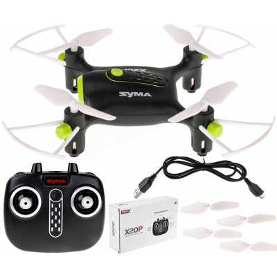 Syma X20P dron, LED, 360° otočky, headless mode, AUTO vzlet/přistání, RTR